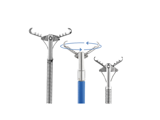 Three sizes of Raptor rat tooth forceps varying in sheath diameter and length. 